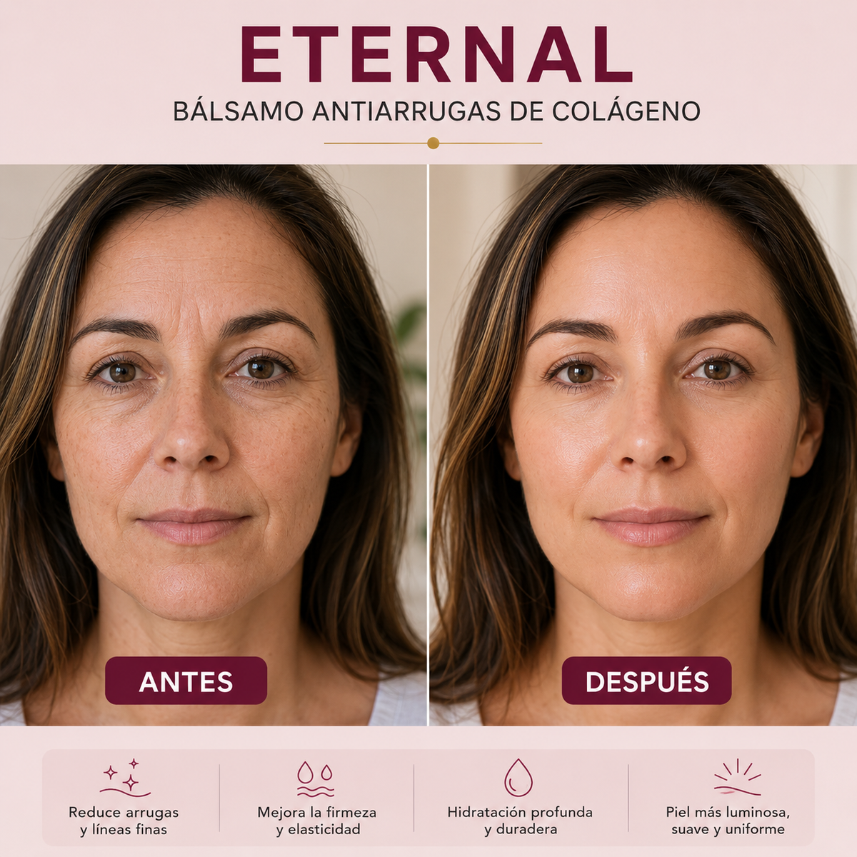 Bálsamo Antienvejecimiento de Colágeno y Calcio 100% Natural