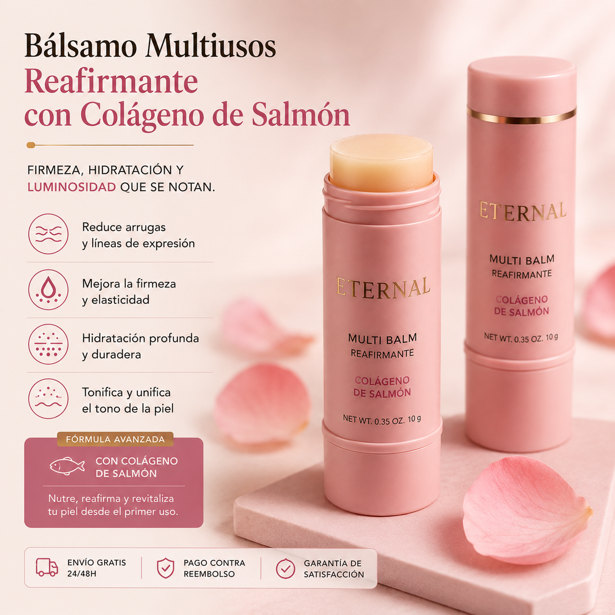 Bálsamo Antienvejecimiento de Colágeno y Calcio 100% Natural